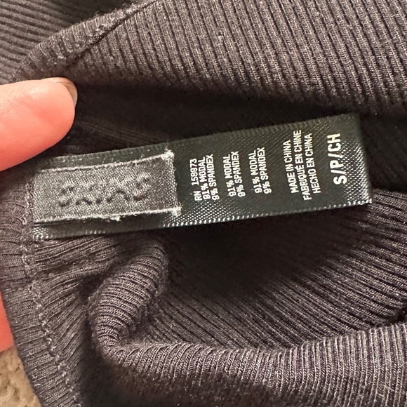 SKIMS Soft Lounge Long Slipdress Black Size Small - Picture 3 of 4